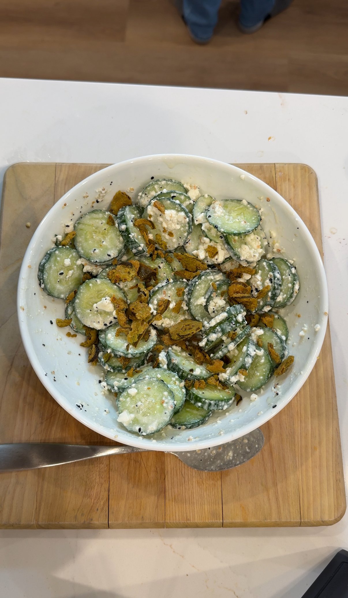 High Protein Cottage Cheese Cucumber Salad
