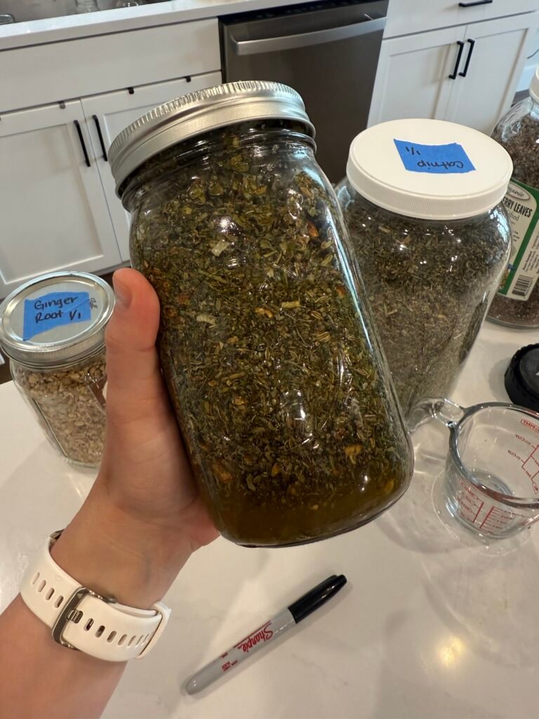 Making An Herbal Tincture for Stomach Troubles