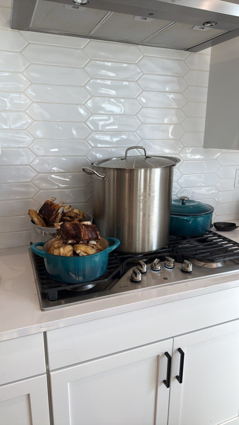 How I Made Bone Broth from 150lbs of Bones (From Our 8th Whole Cow)