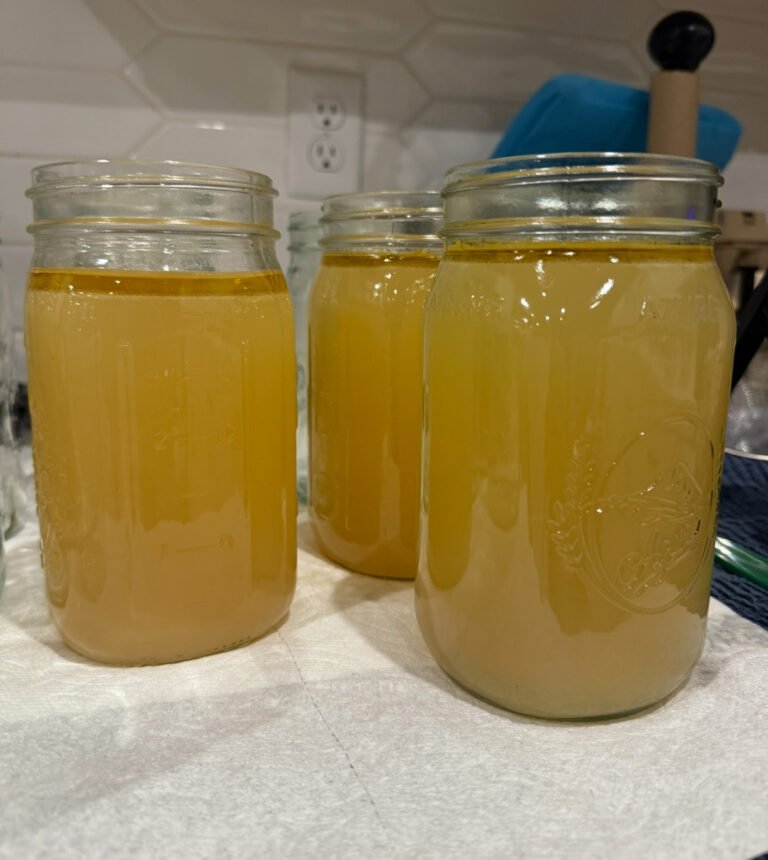 How to Pressure Can Bone Broth (So You Have It On Your Shelf All Year)